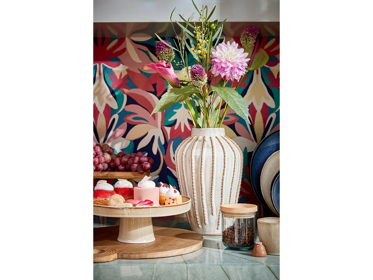 Alzata per torta in  - 28 x 28 x 11 - Beige - RACCO