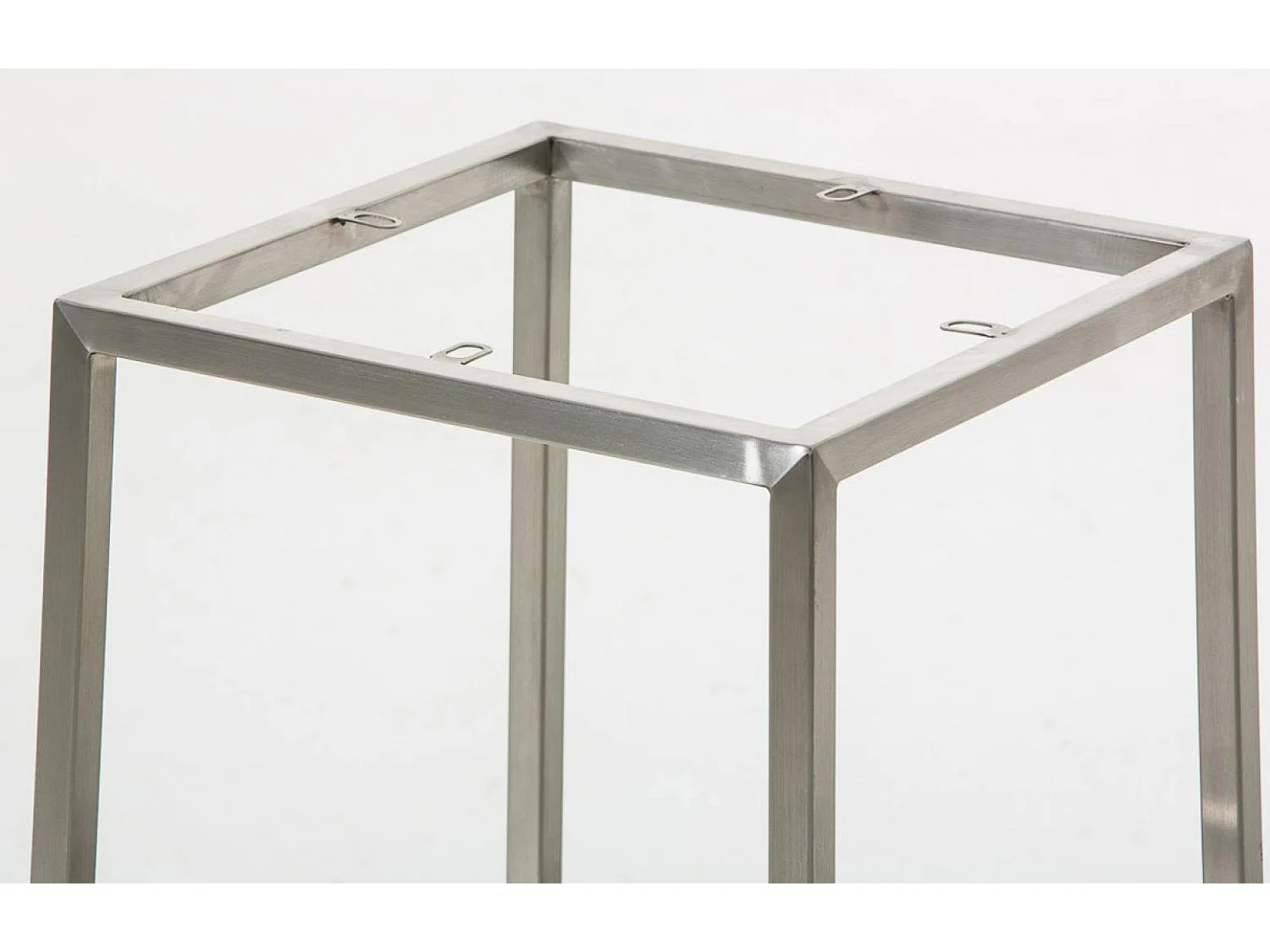 Lot de 2  Tabouret de bar - Tissu & Acier inoxydable - Bleu - Montreal 85