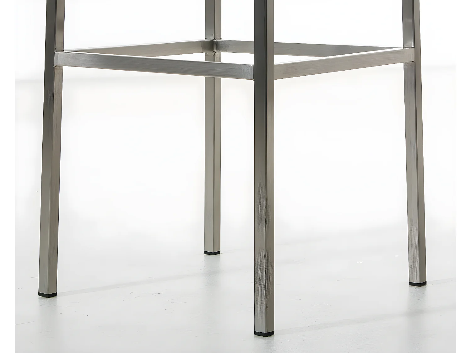 Lot de 2  Tabouret de bar - Tissu & Acier inoxydable - Bleu - Montreal 85