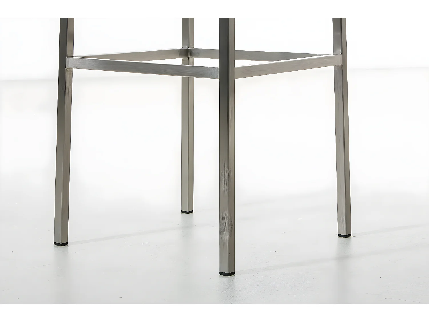 Lot de 2  Tabouret de bar - Tissu & Acier inoxydable - Bleu - Montreal 80