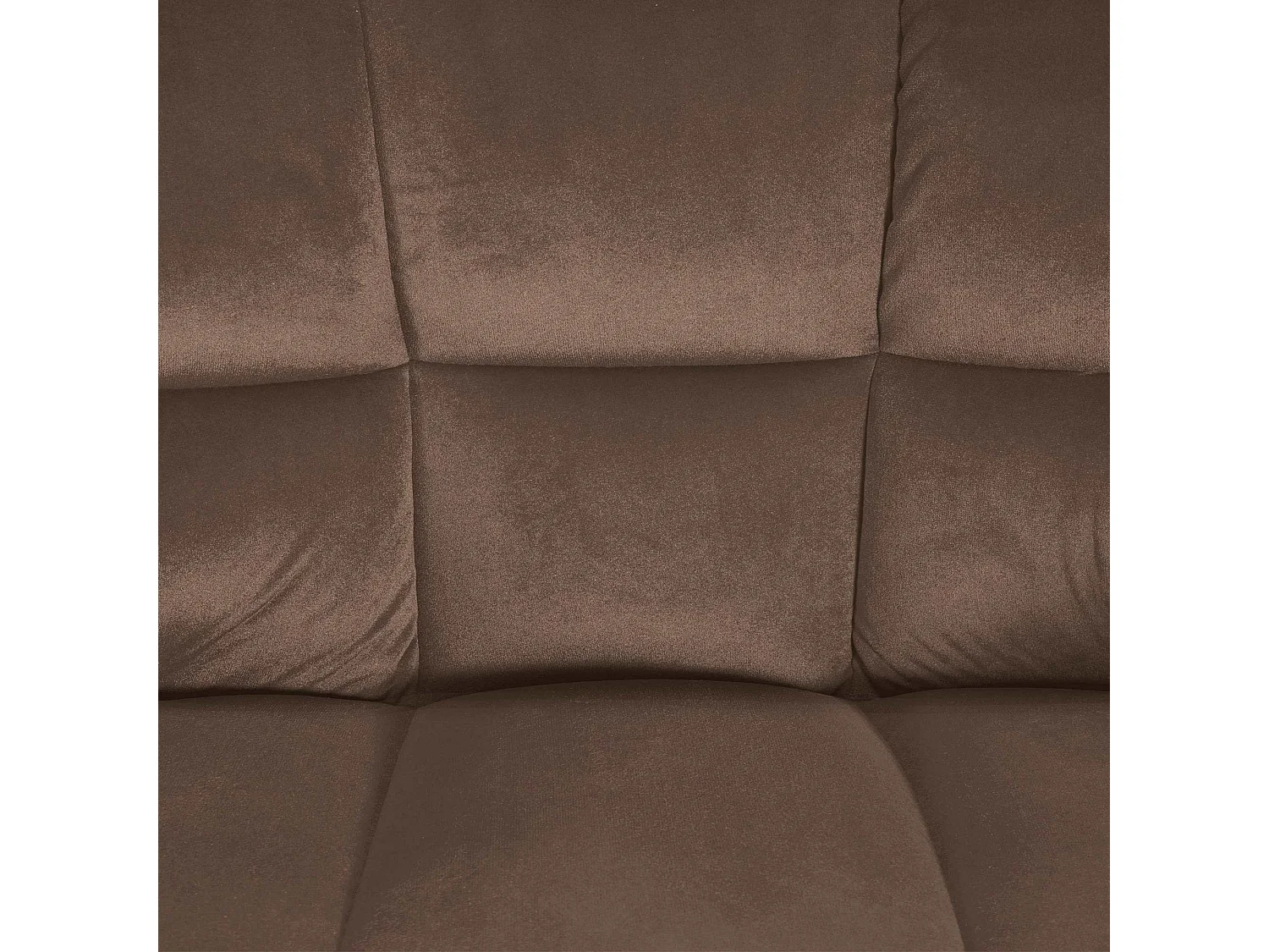 Tabouret de bar - Velours & Blanc - Marron - Damaso