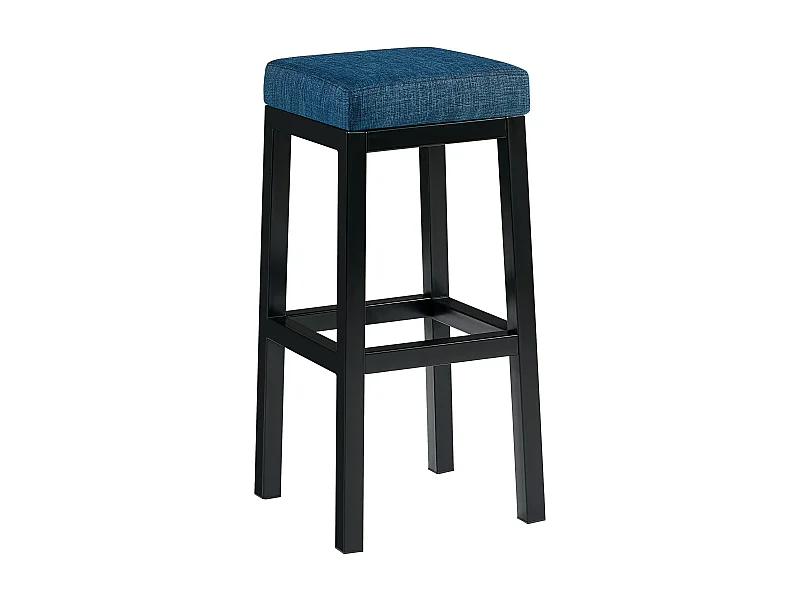 Tabouret de bar - Tissu - Bleu - Taylor B85