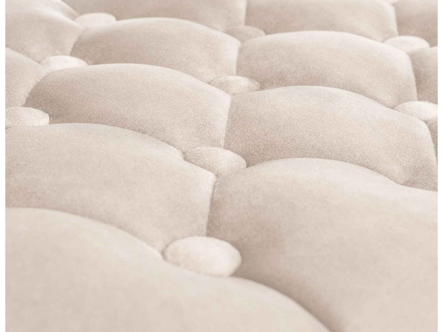 Tabouret de bar - Velours - Crème - Dublin