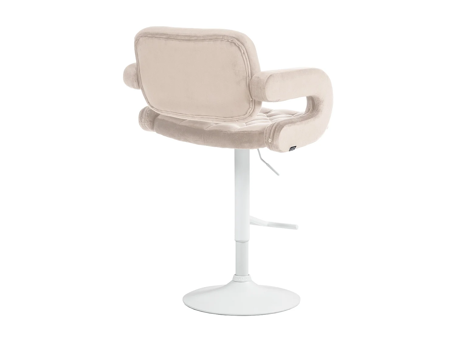 Tabouret de bar - Velours - Crème - Dublin