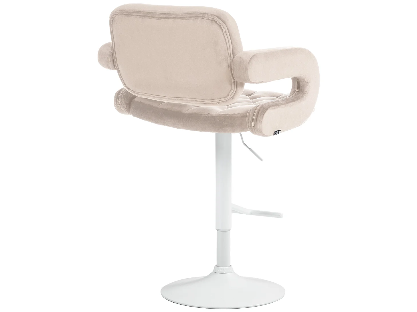 Tabouret de bar - Velours - Crème - Dublin