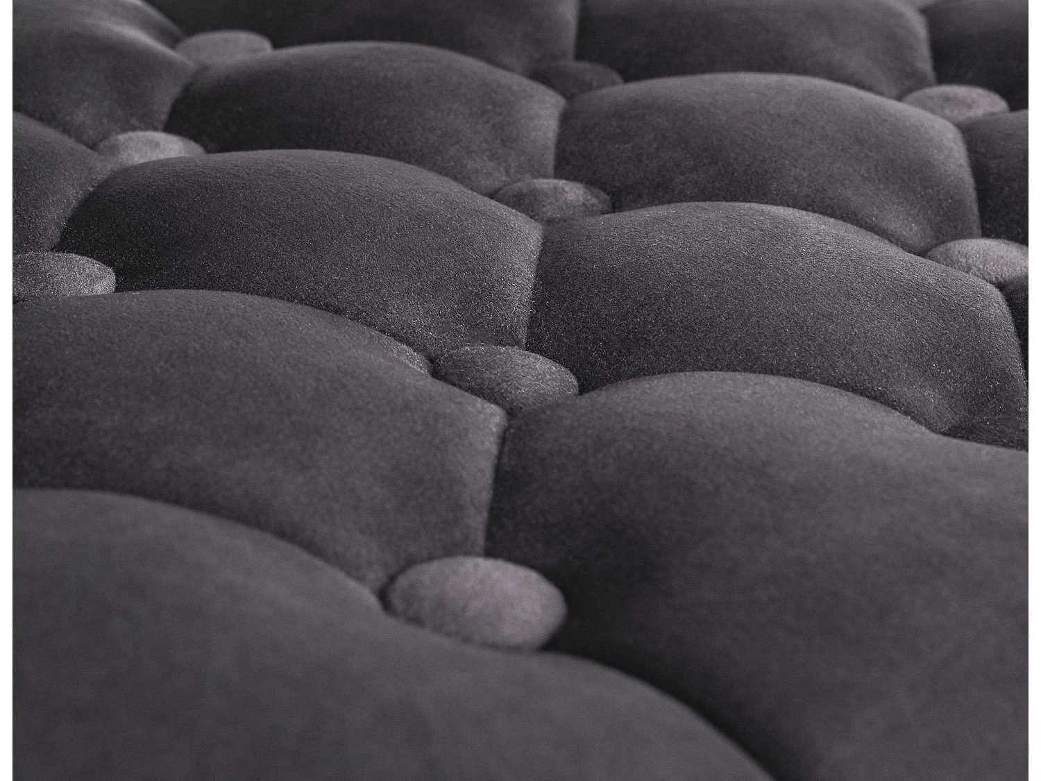 Tabouret de bar - Velours - Gris foncé - Dublin