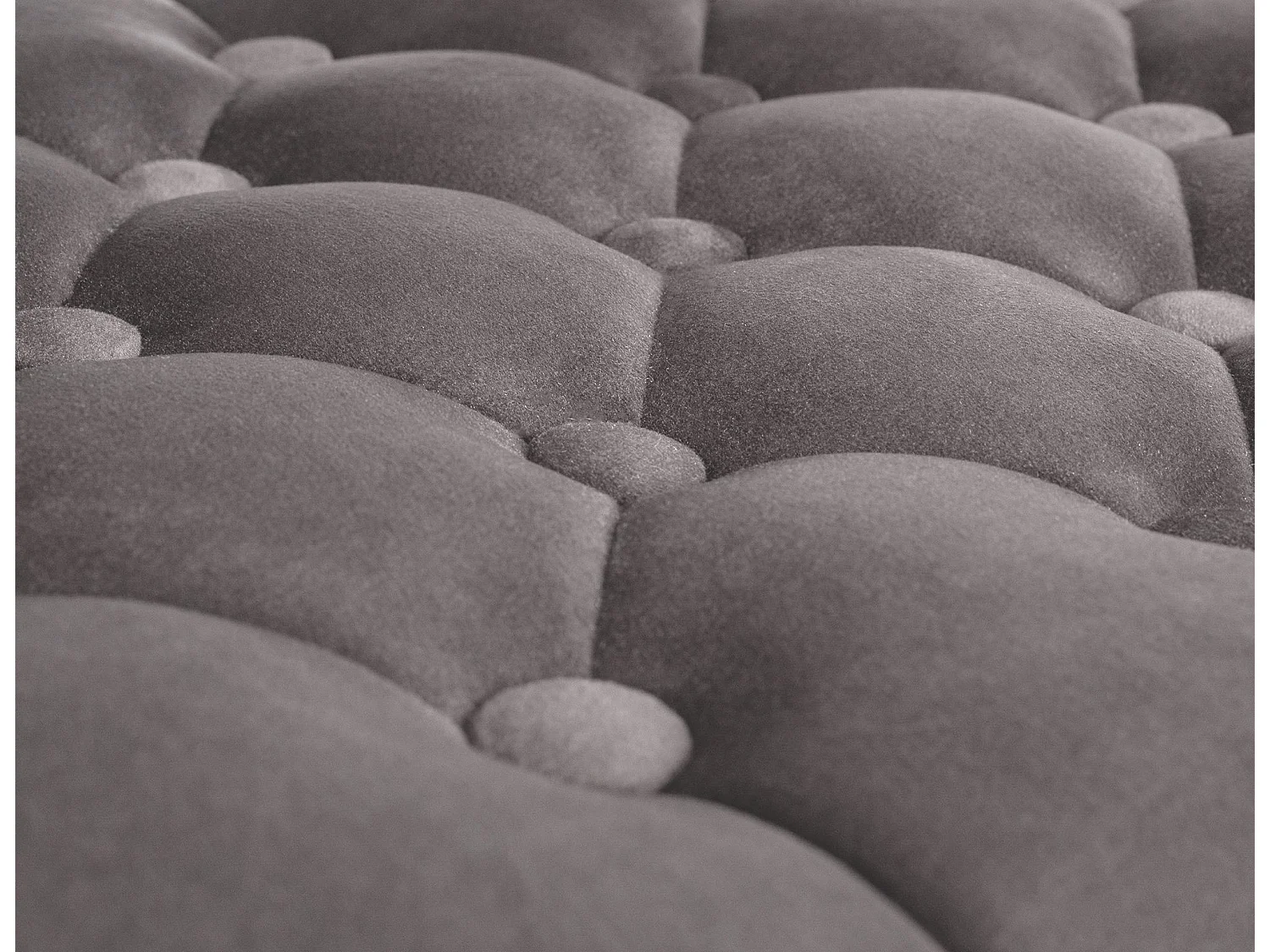 Tabouret de bar - Velours - Gris - Dublin