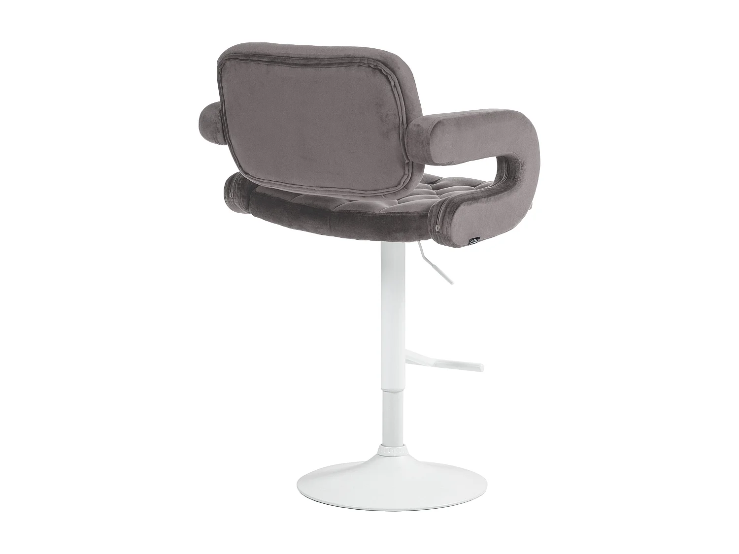 Tabouret de bar - Velours - Gris - Dublin