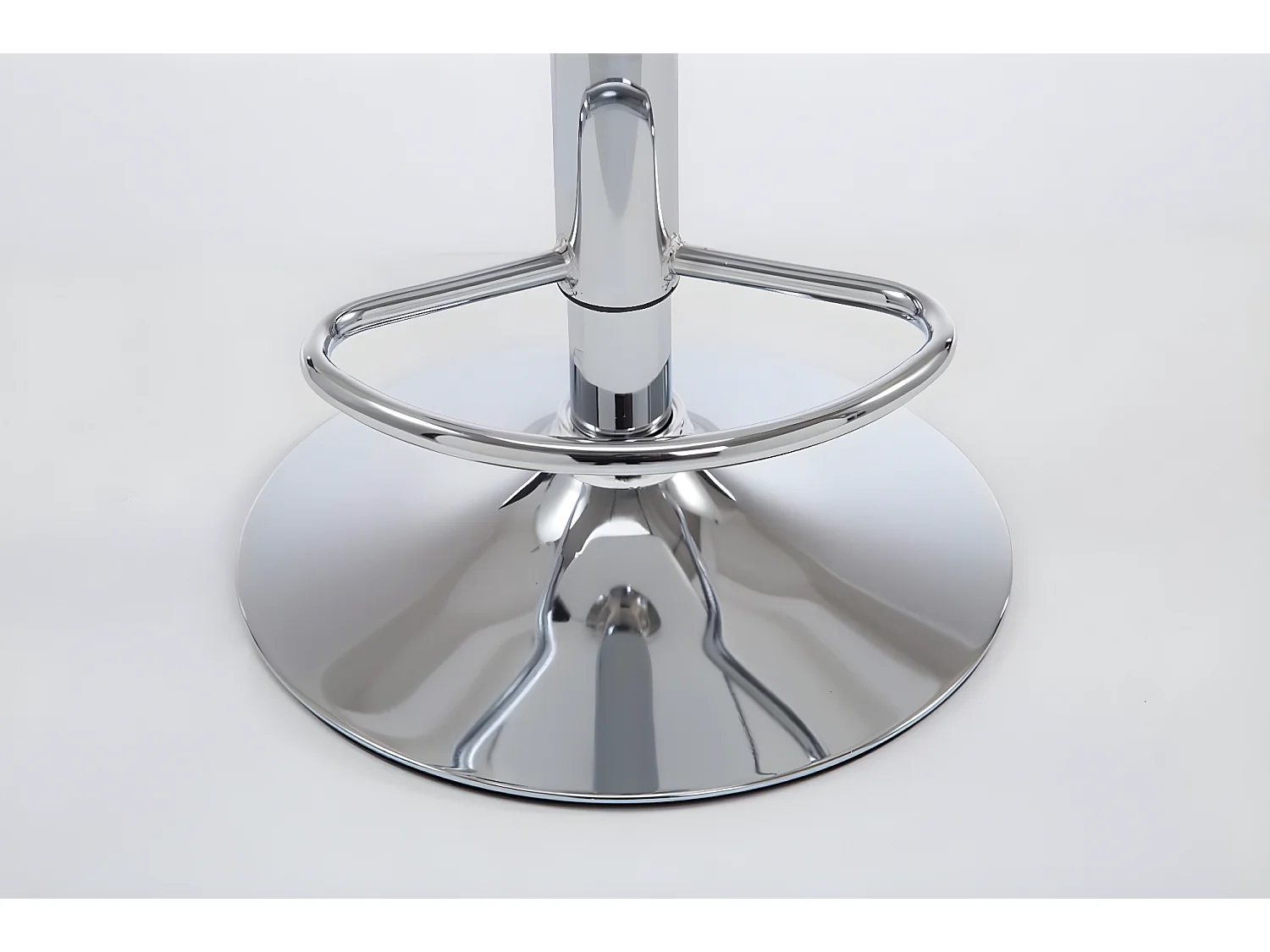 Lot de 2  Tabouret de bar - Similicuir & Chrome - Crème - Las Vegas v2