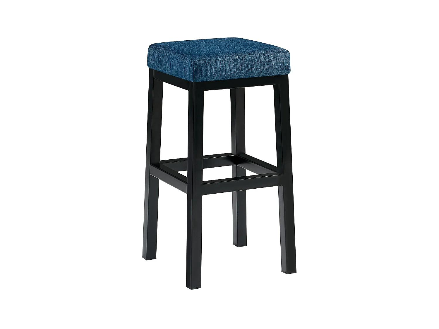 Tabouret de bar - Tissu - Bleu - Taylor