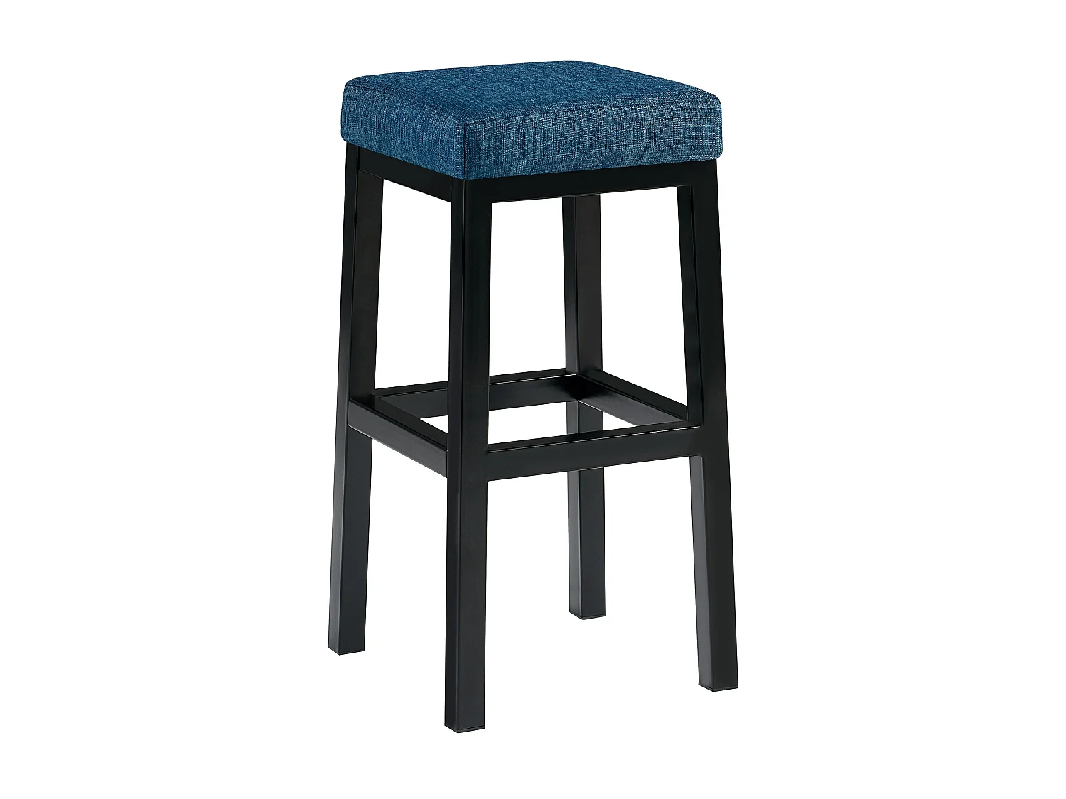 Tabouret de bar - Tissu - Bleu - Taylor