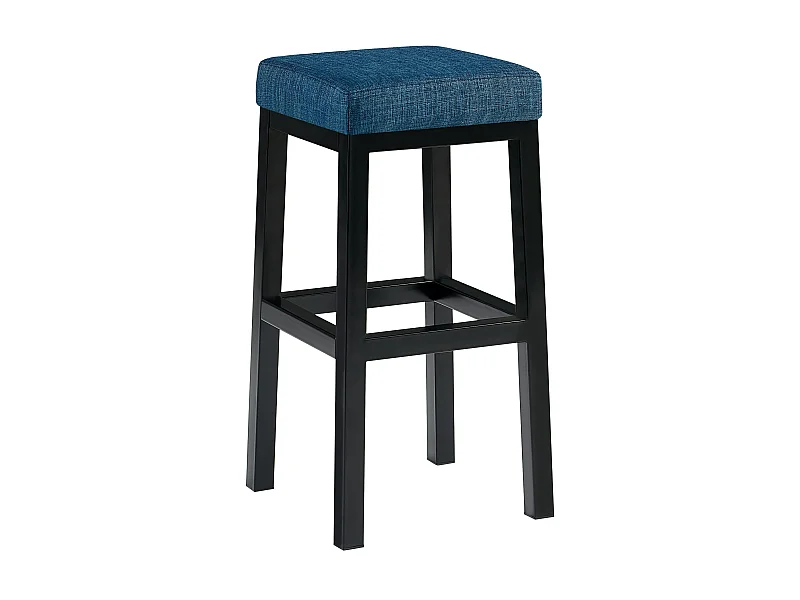Tabouret de bar - Tissu - Bleu - Taylor