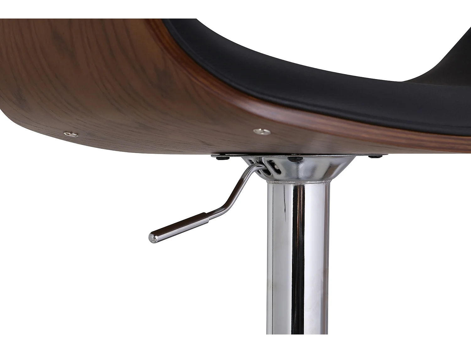 Tabouret de bar - Similicuir - Noir - Foley