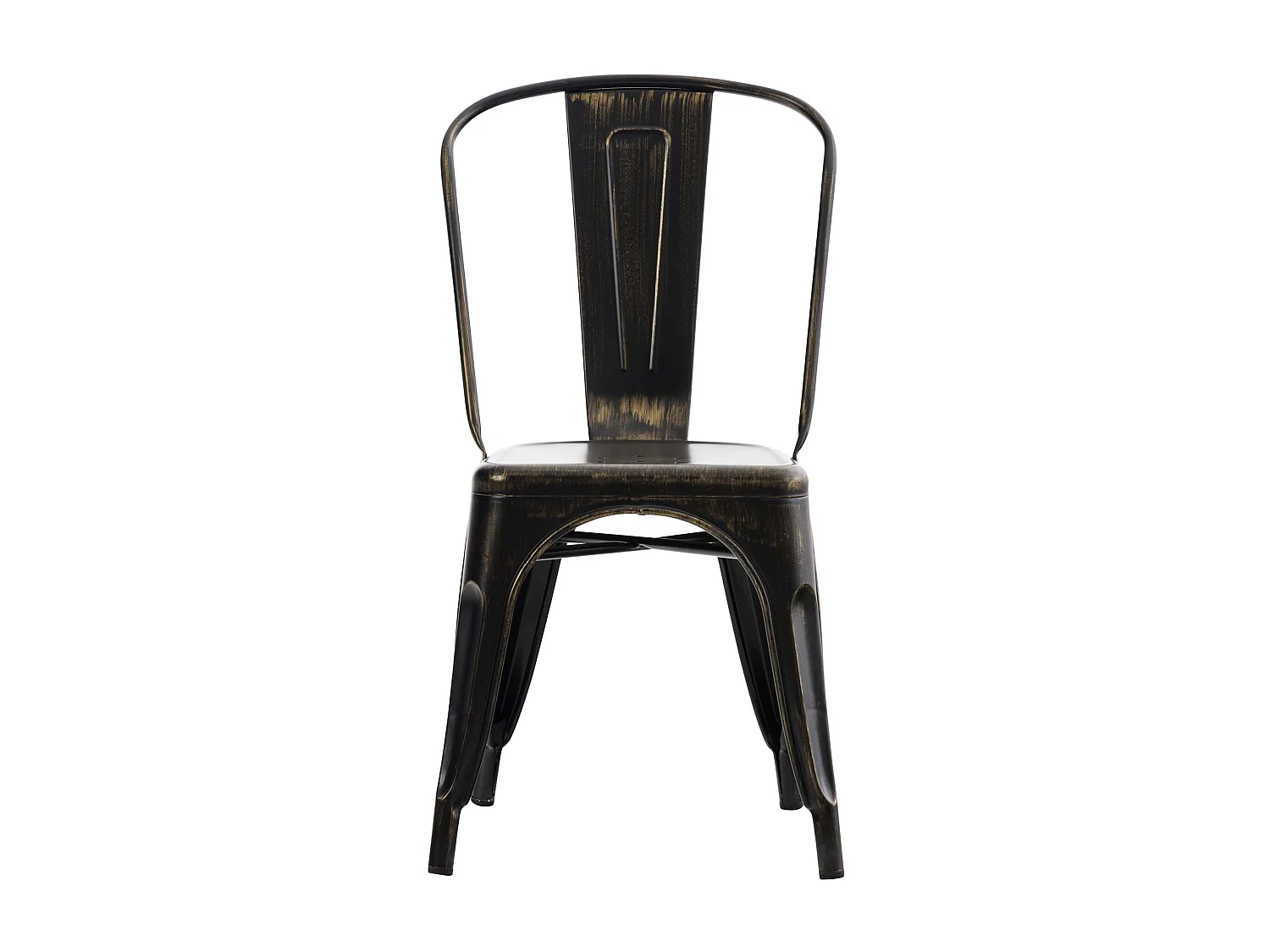 chaise salle à manger - Métal & Métal - Noir-Or - Benedikt V2