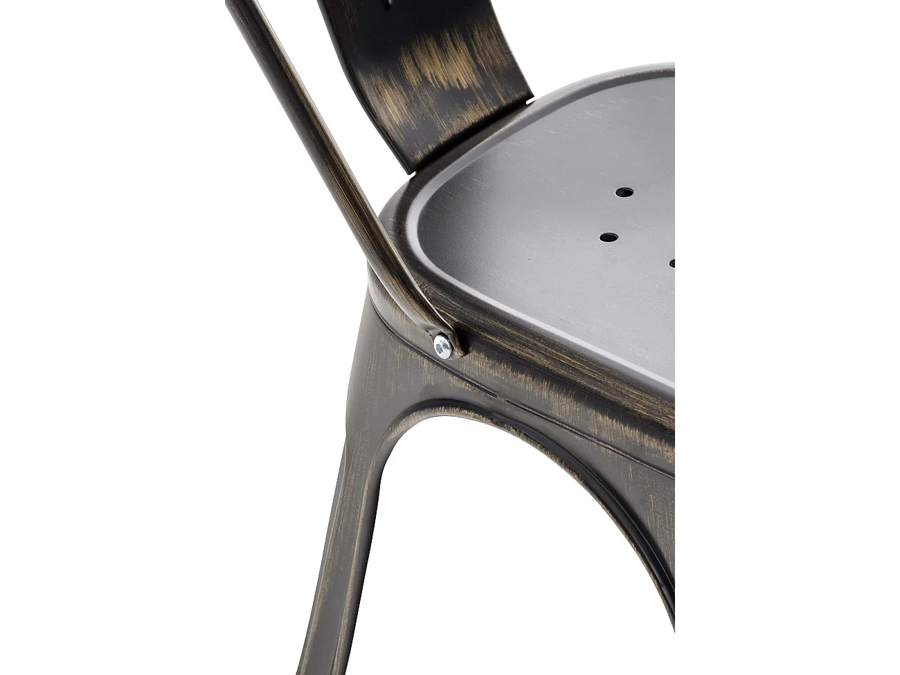 chaise salle à manger - Métal & Métal - Noir-Or - Benedikt V2