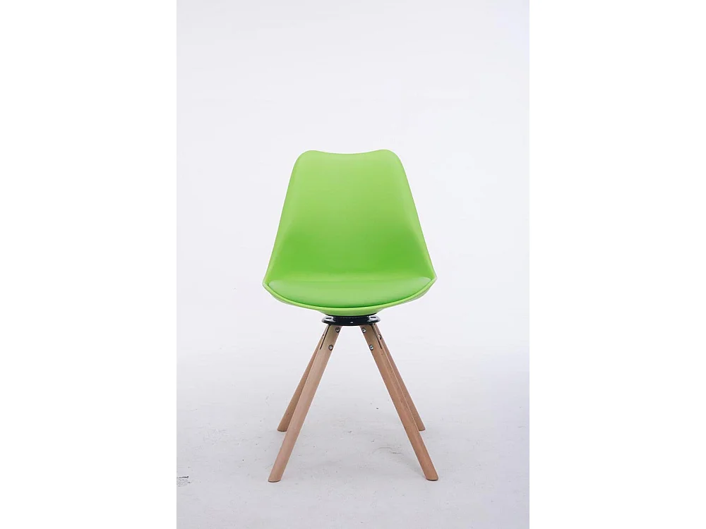 Eetkamerstoelen - Kunstleer & natura - groen - Troyes