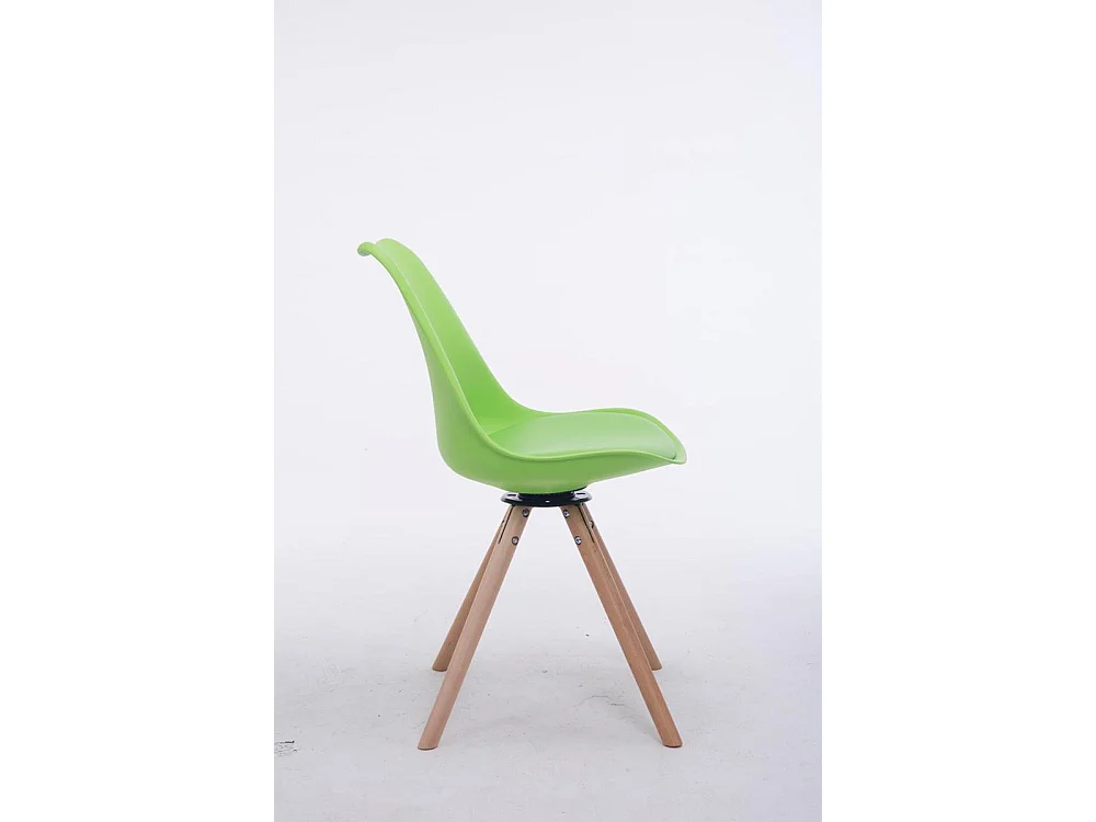 Eetkamerstoelen - Kunstleer & natura - groen - Troyes