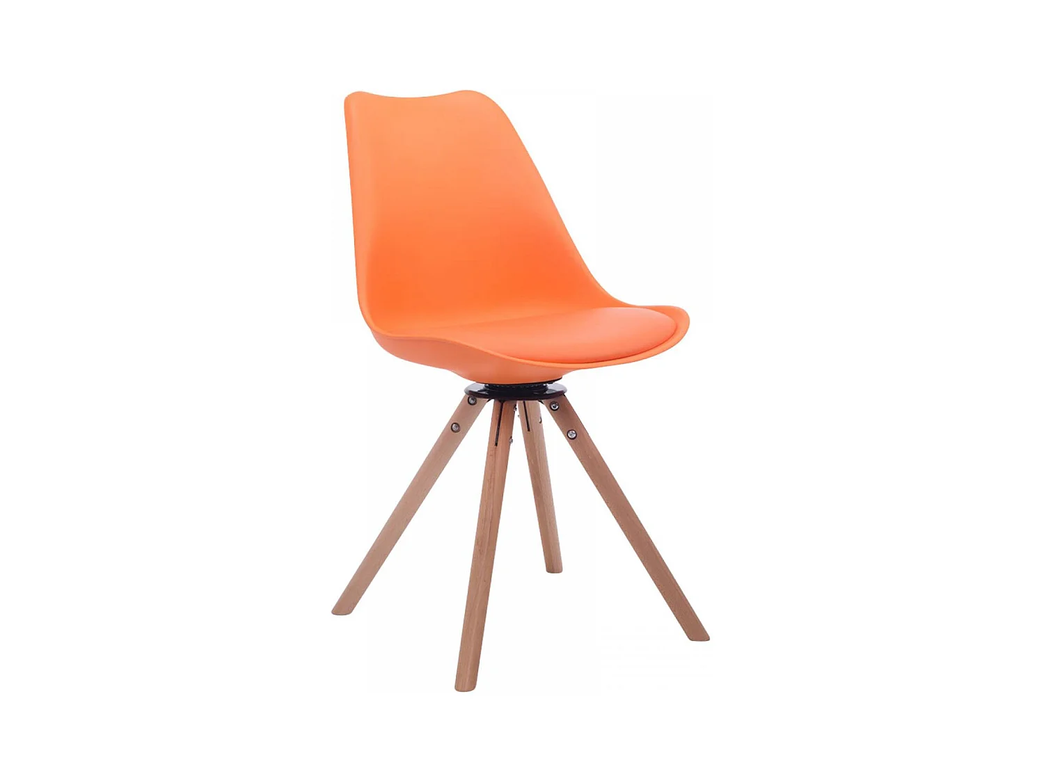 chaise salle à manger - Similicuir & Nature - Orange - Troyes