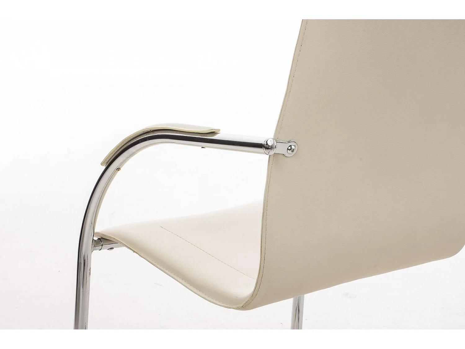 chaises oscillantes - Similicuir - Crème - Melina