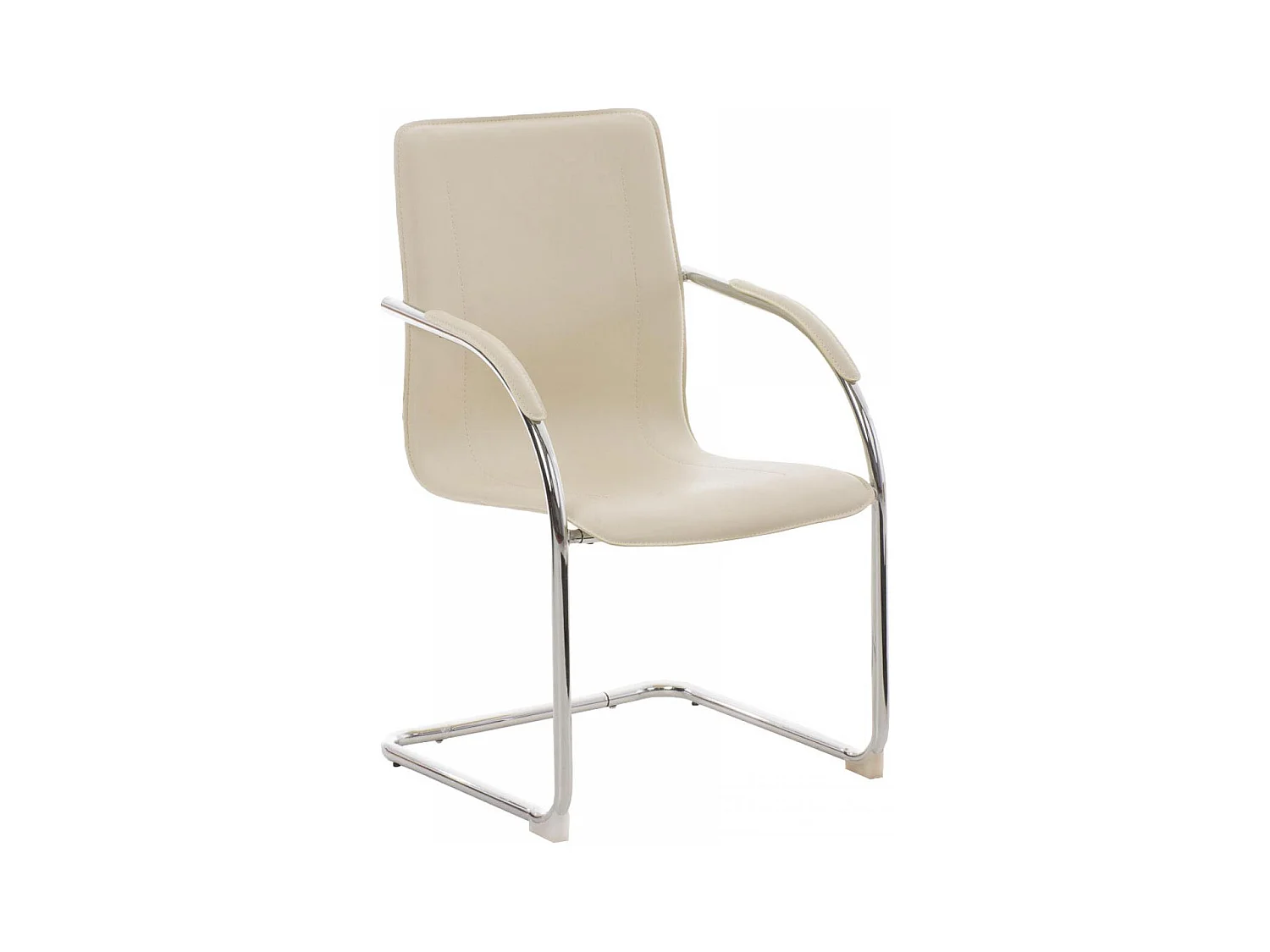 chaises oscillantes - Similicuir - Crème - Melina