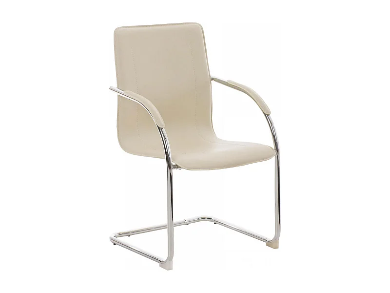 chaises oscillantes - Similicuir - Crème - Melina