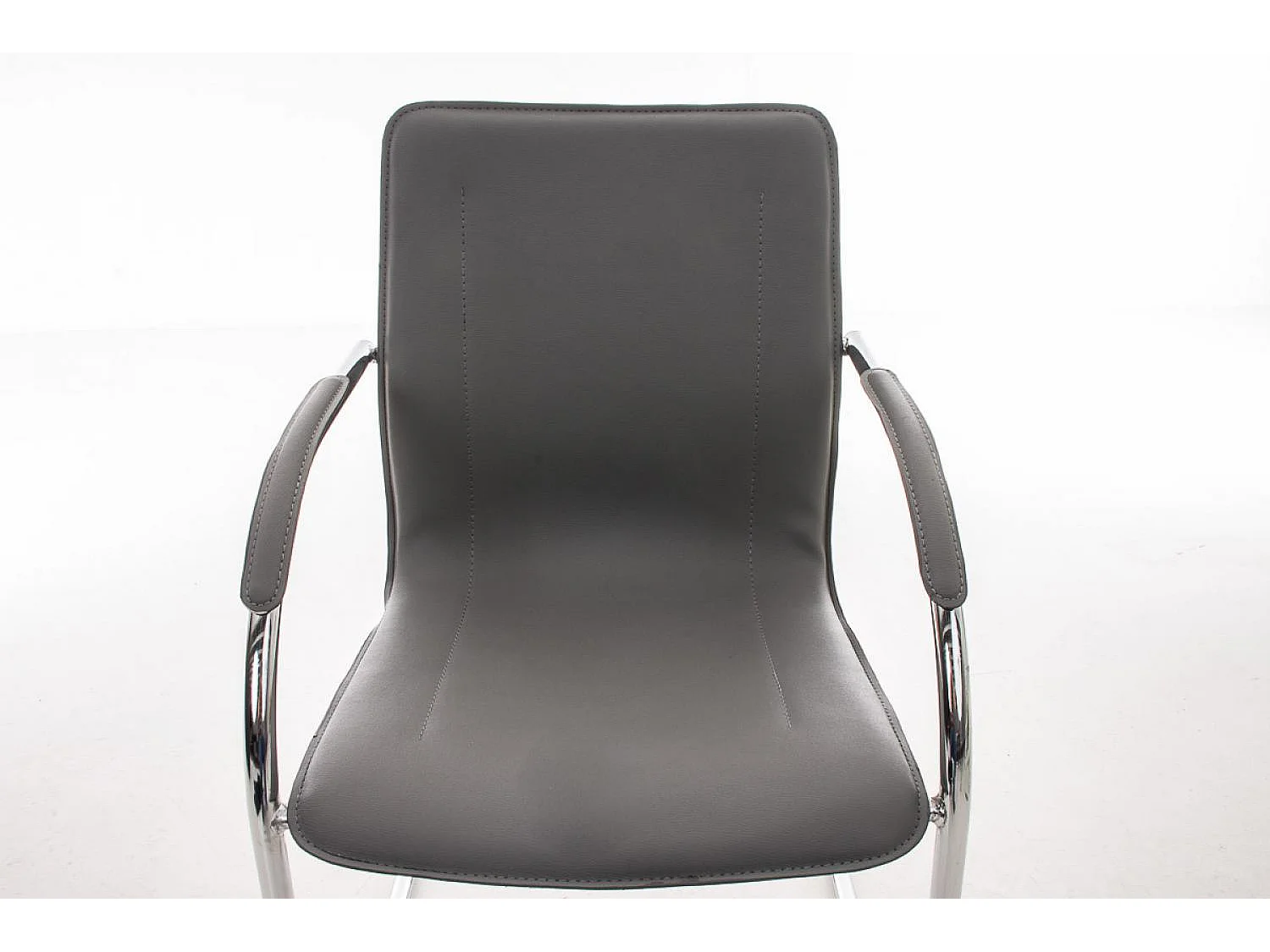 chaises oscillantes - Similicuir & Marron foncé - Gris - Melina