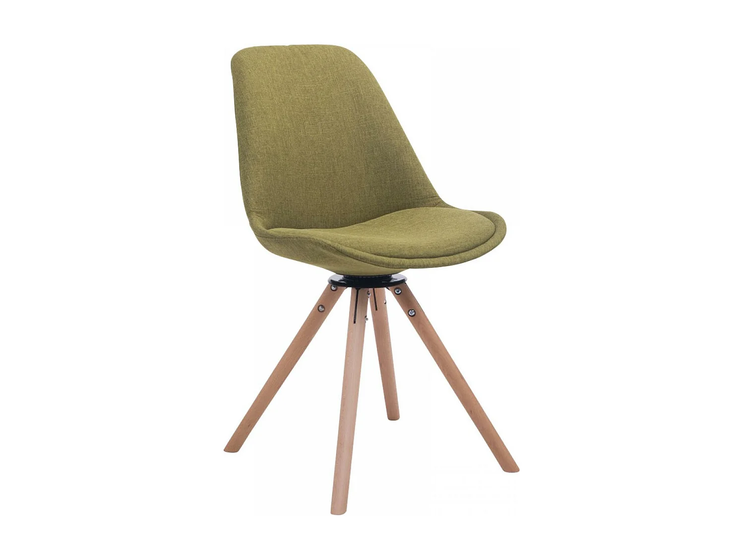 Conferentiestoelen - Stof & Hout - groen - Troyes