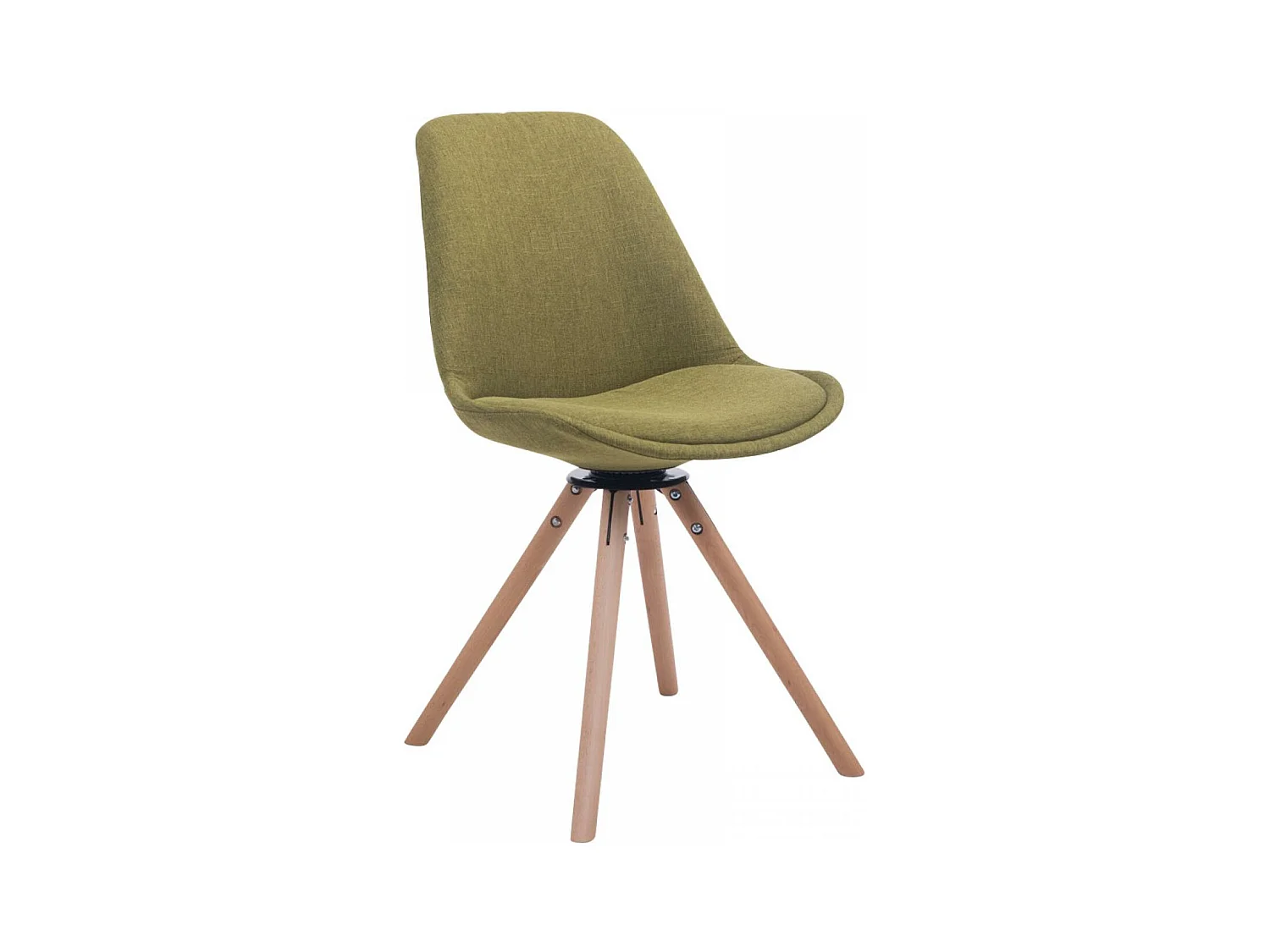 Chaise de conférence - Tissu & Bois - Vert - Troyes