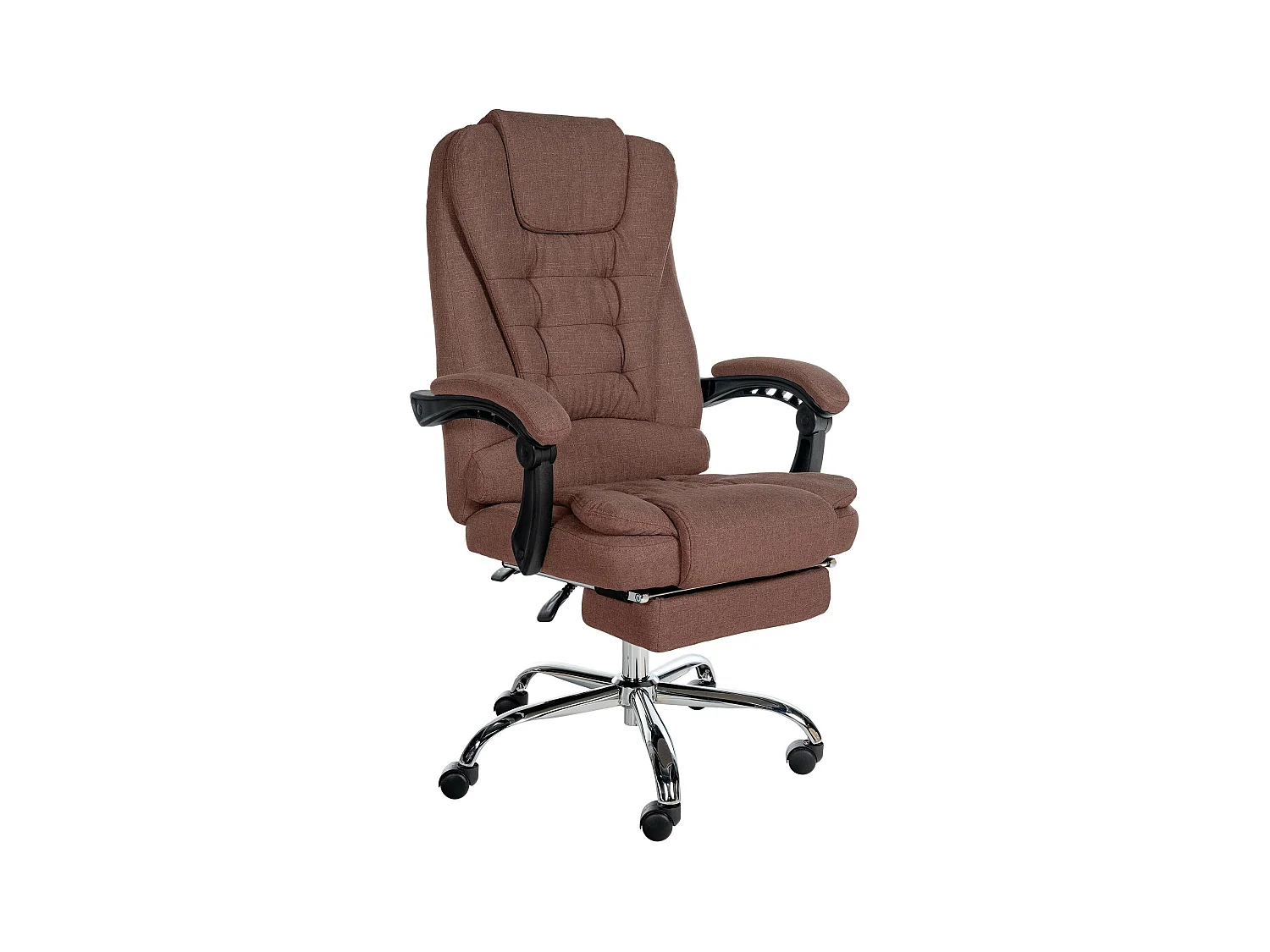 Chaise de bureau - Tissu - Marron - Oxygen