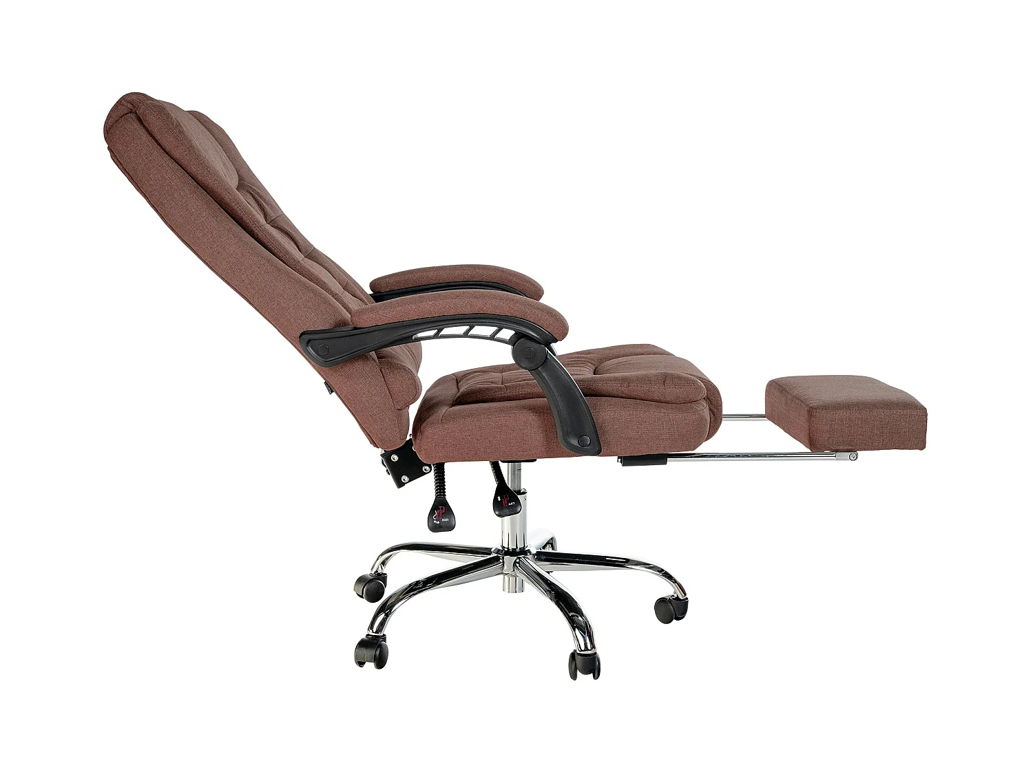 Chaise de bureau - Tissu - Marron - Oxygen