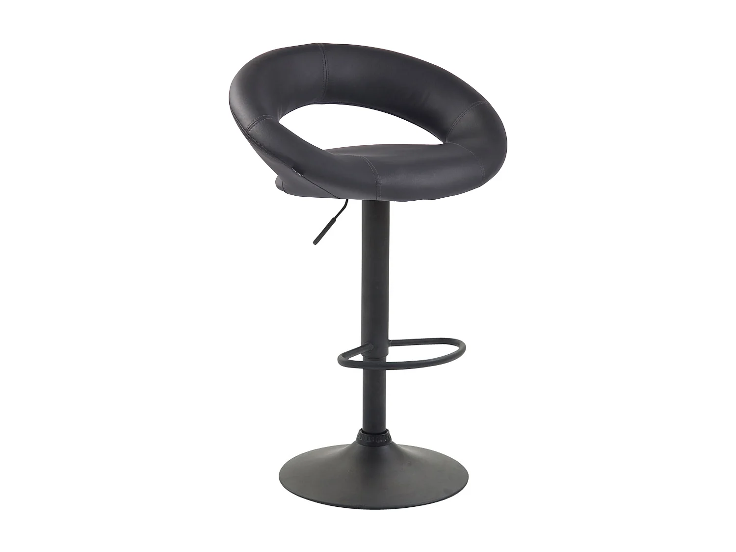 Tabouret de bar - Similicuir & Métal - Gris - Olinda