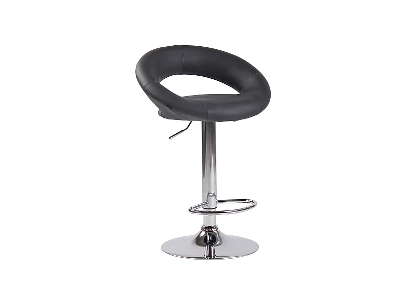 Barhocker - Kunstleder & Metall - grau - Olinda