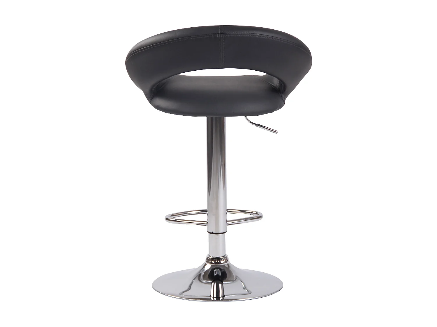 Tabouret de bar - Similicuir & Métal - Gris - Olinda