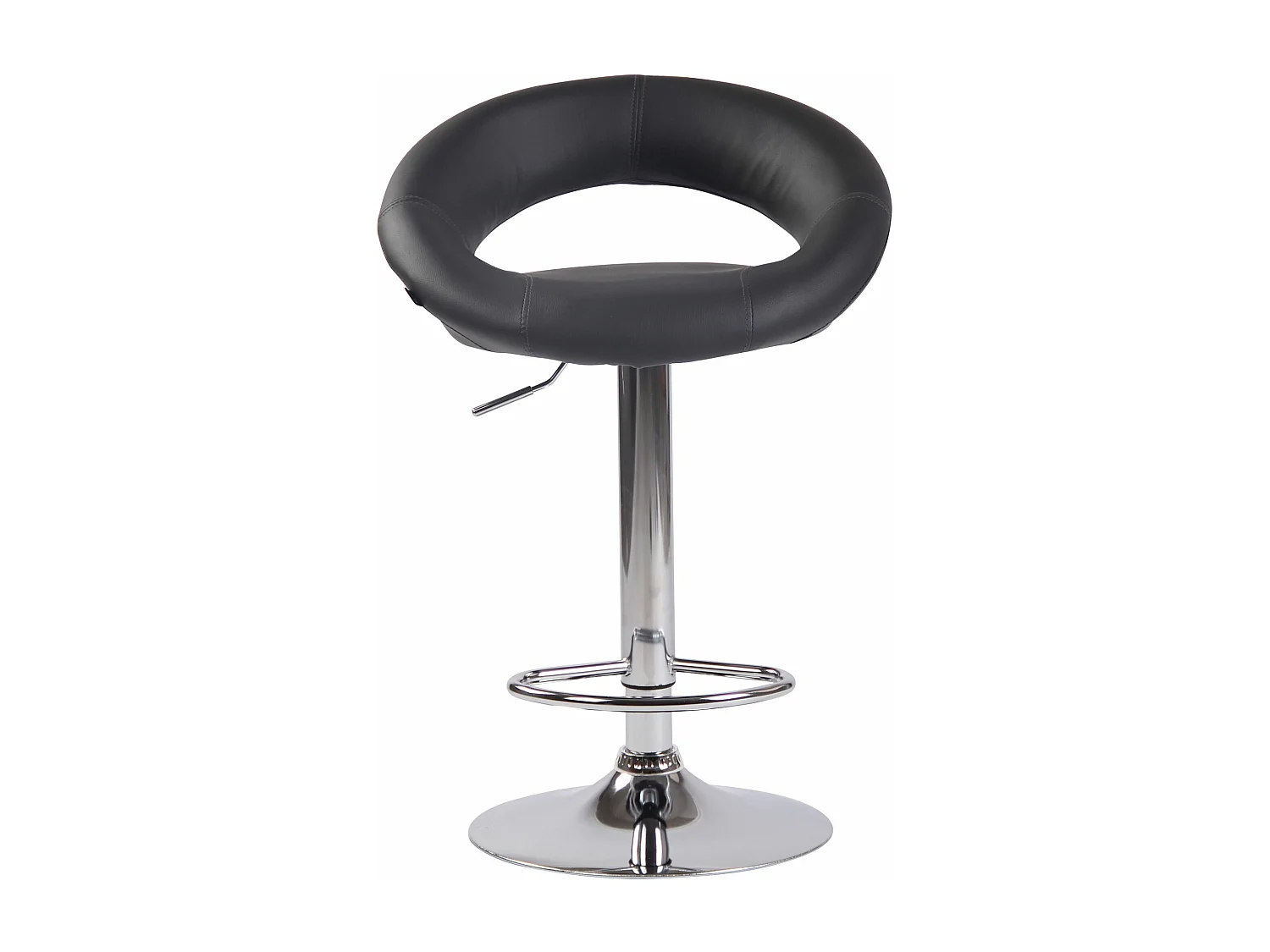 Tabouret de bar - Similicuir & Métal - Gris - Olinda