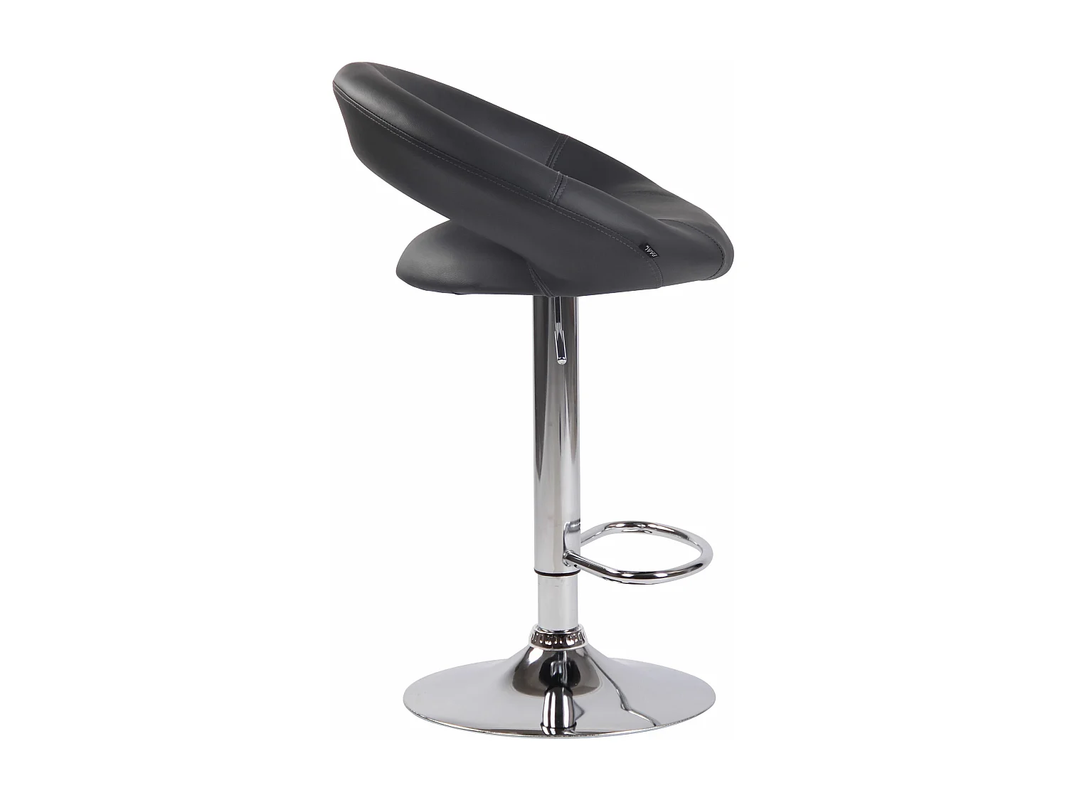 Tabouret de bar - Similicuir & Métal - Gris - Olinda