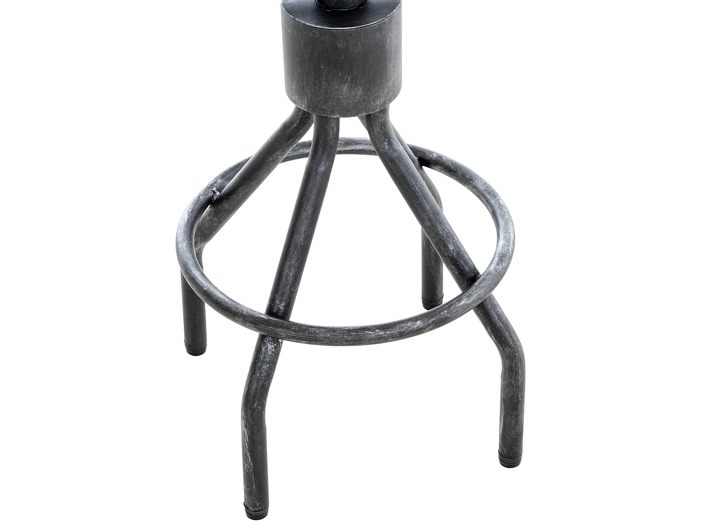 Barhocker - Holz - antik silber - Hanam