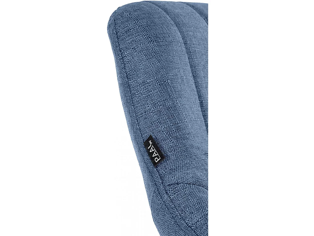 Barhocker - Stoff & chrom - blau - Milet