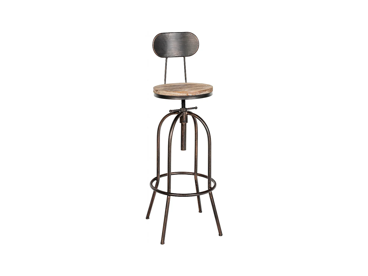 Barhocker - Metall - bronze - Pino