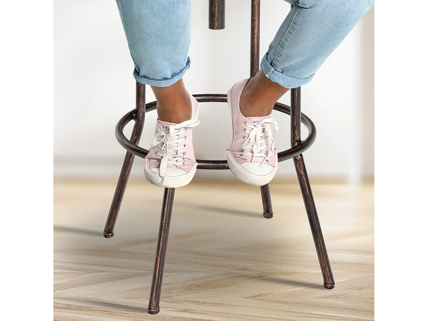Tabouret de bar - Métal - Bronze - Pino
