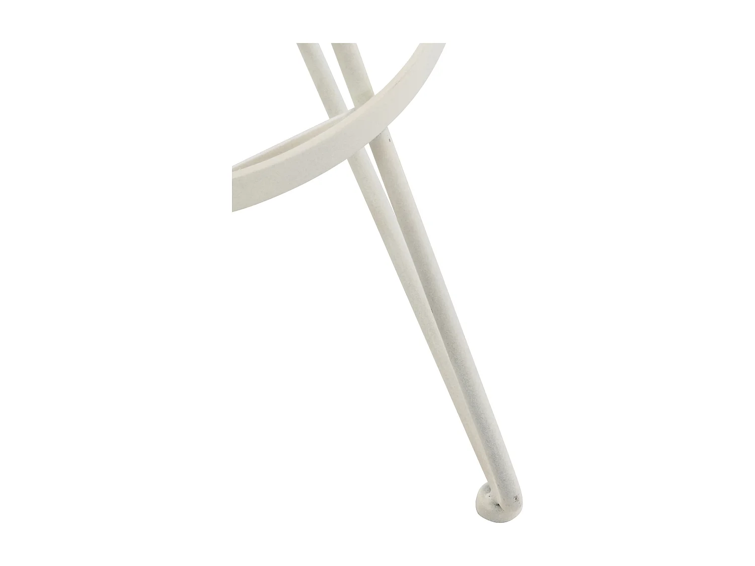 Lot de 2  Tabouret de bar - Métal - Blanc antique - Karla