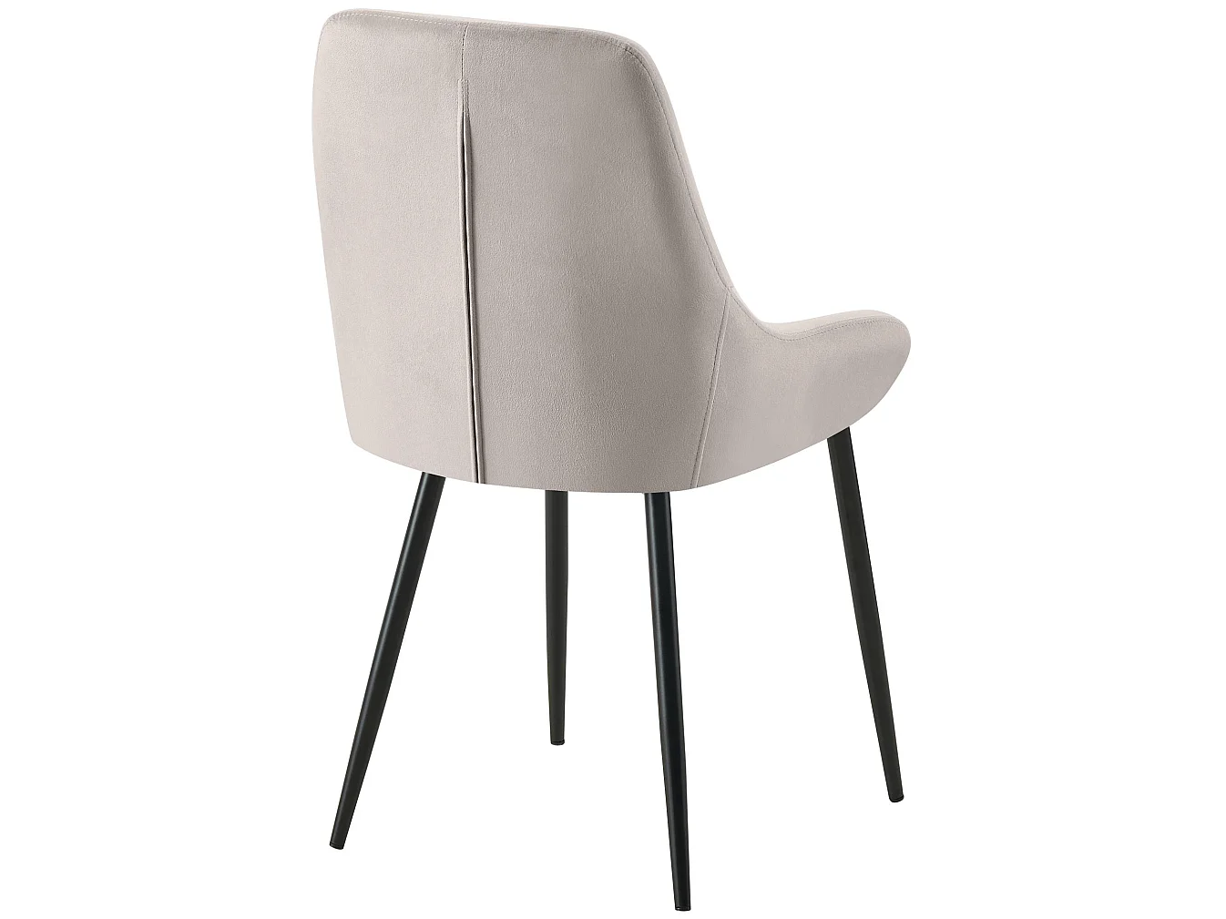 chaise salle à manger - Velours - Gris - Elmira