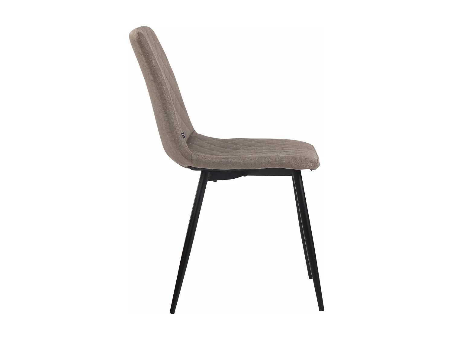 Lot de 4  chaise salle à manger - Tissu - Taupe - Telde