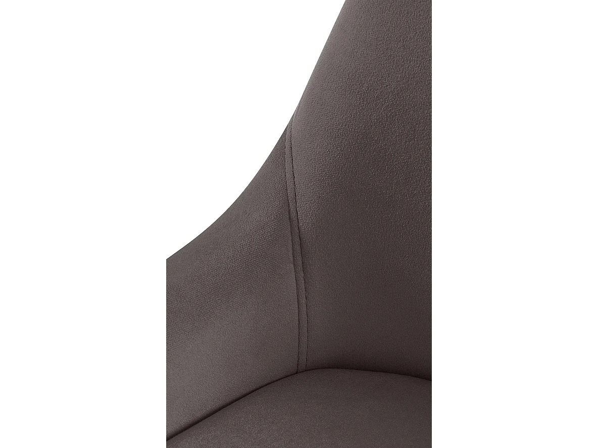chaise salle à manger - Velours - Anthracite - Elmira