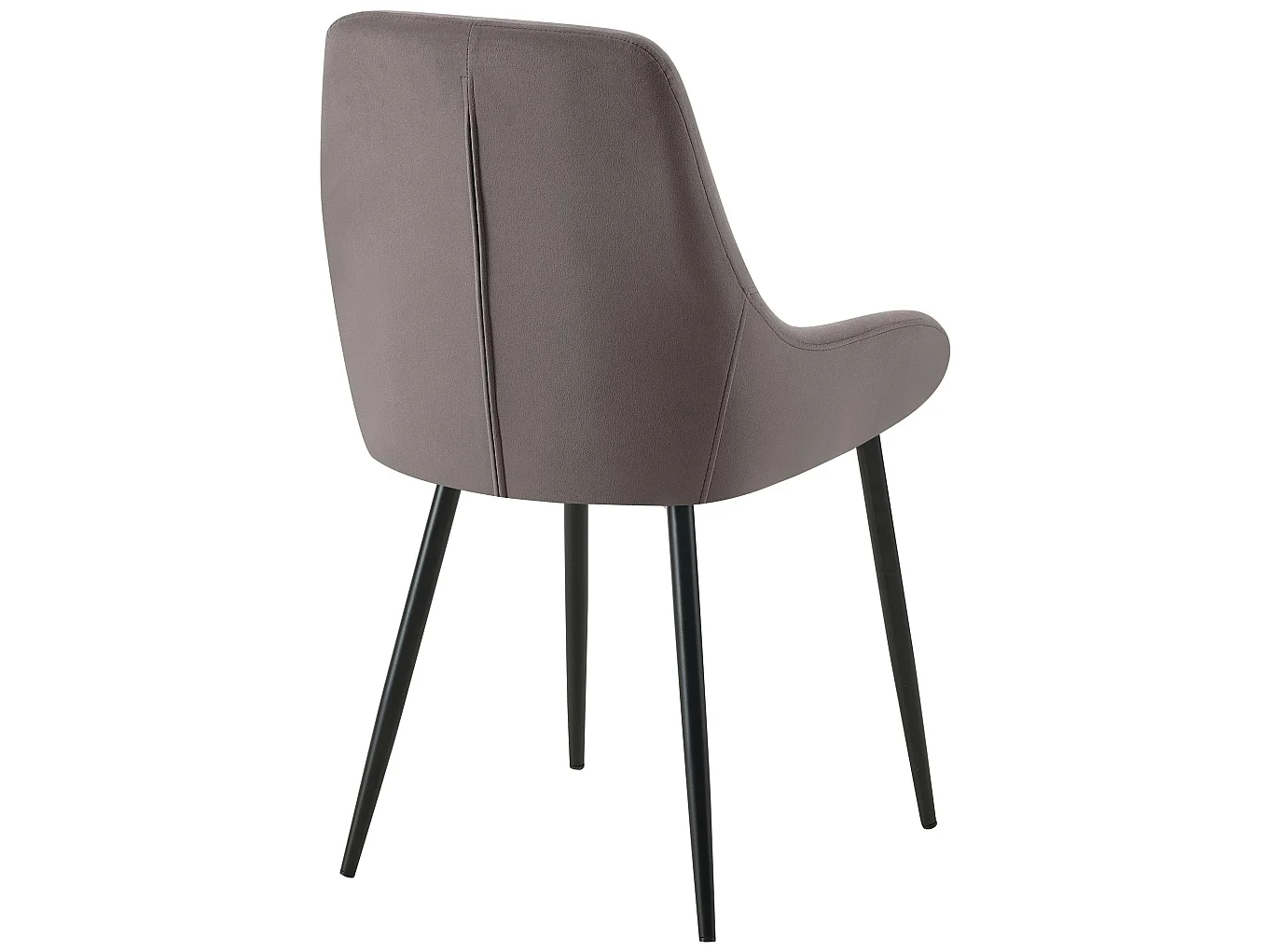 chaise salle à manger - Velours - Anthracite - Elmira