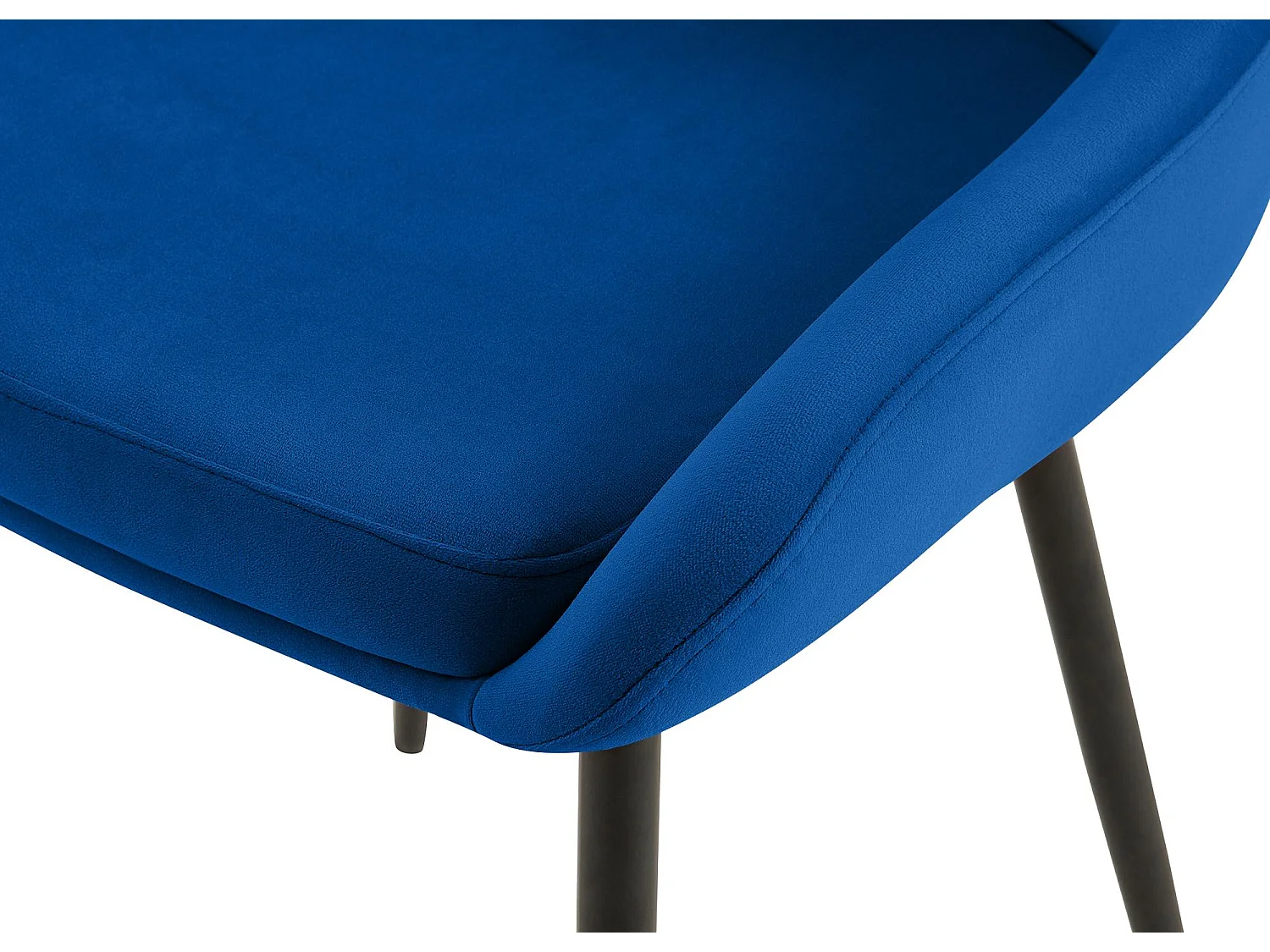 chaise salle à manger - Velours - Bleu foncé - Elmira