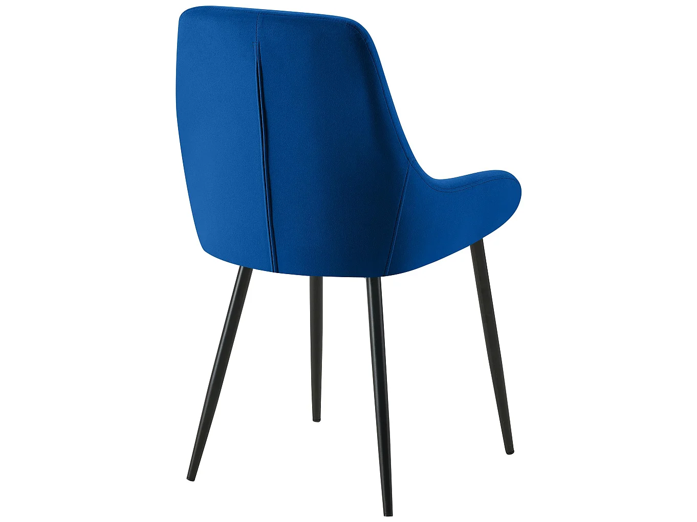 chaise salle à manger - Velours - Bleu foncé - Elmira