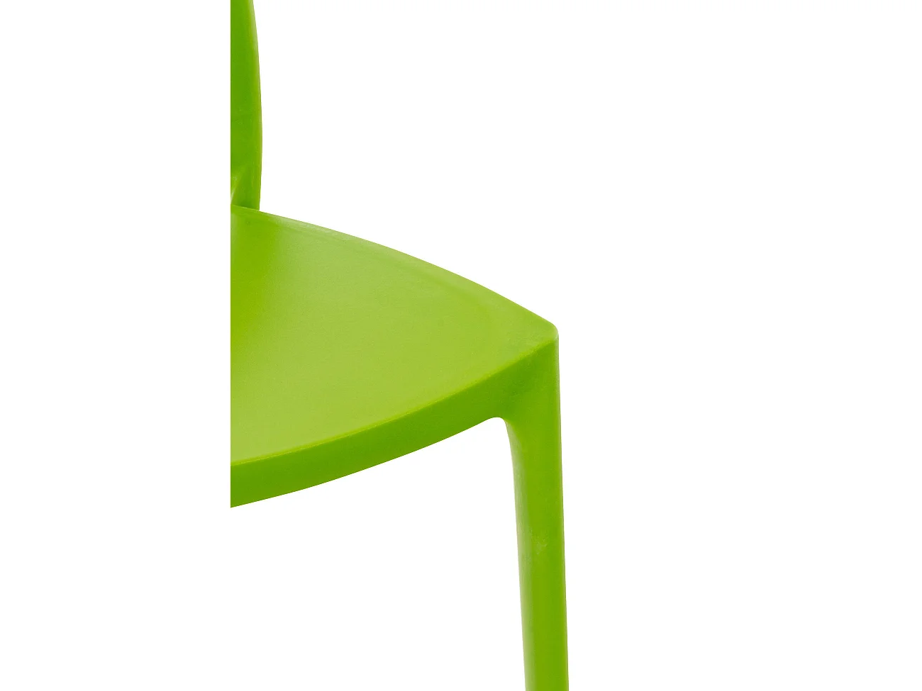 Lot de 4  Chaises de jardin - Plastique & Plastique - Vert - Maya