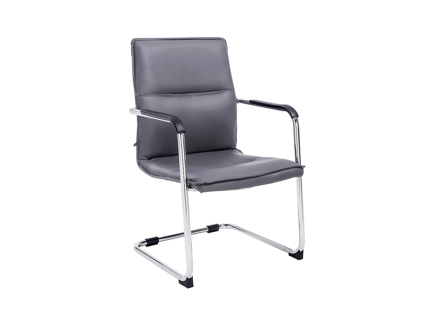 chaises oscillantes - Similicuir - Gris - Seattle