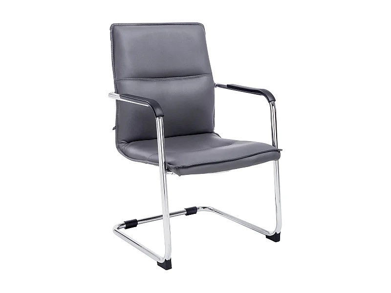 chaises oscillantes - Similicuir - Gris - Seattle