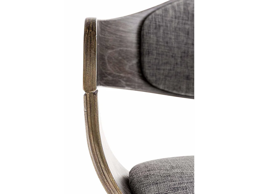 chaises avec accoudoirs - Tissu - Gris / Gris clair - Kingston